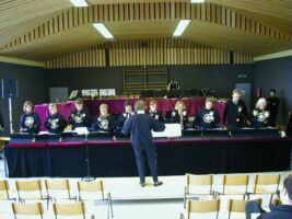 Rehearsal of the Handbell Choir Aldenhoven
