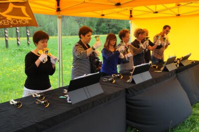 Performance of the handbell choir Schönaich Glox e.V. at the Skulptoura