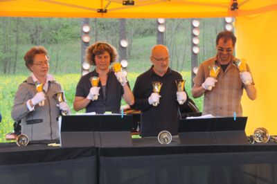 Performance of the handbell choir Schönaich Glox e.V. at the Skulptoura
